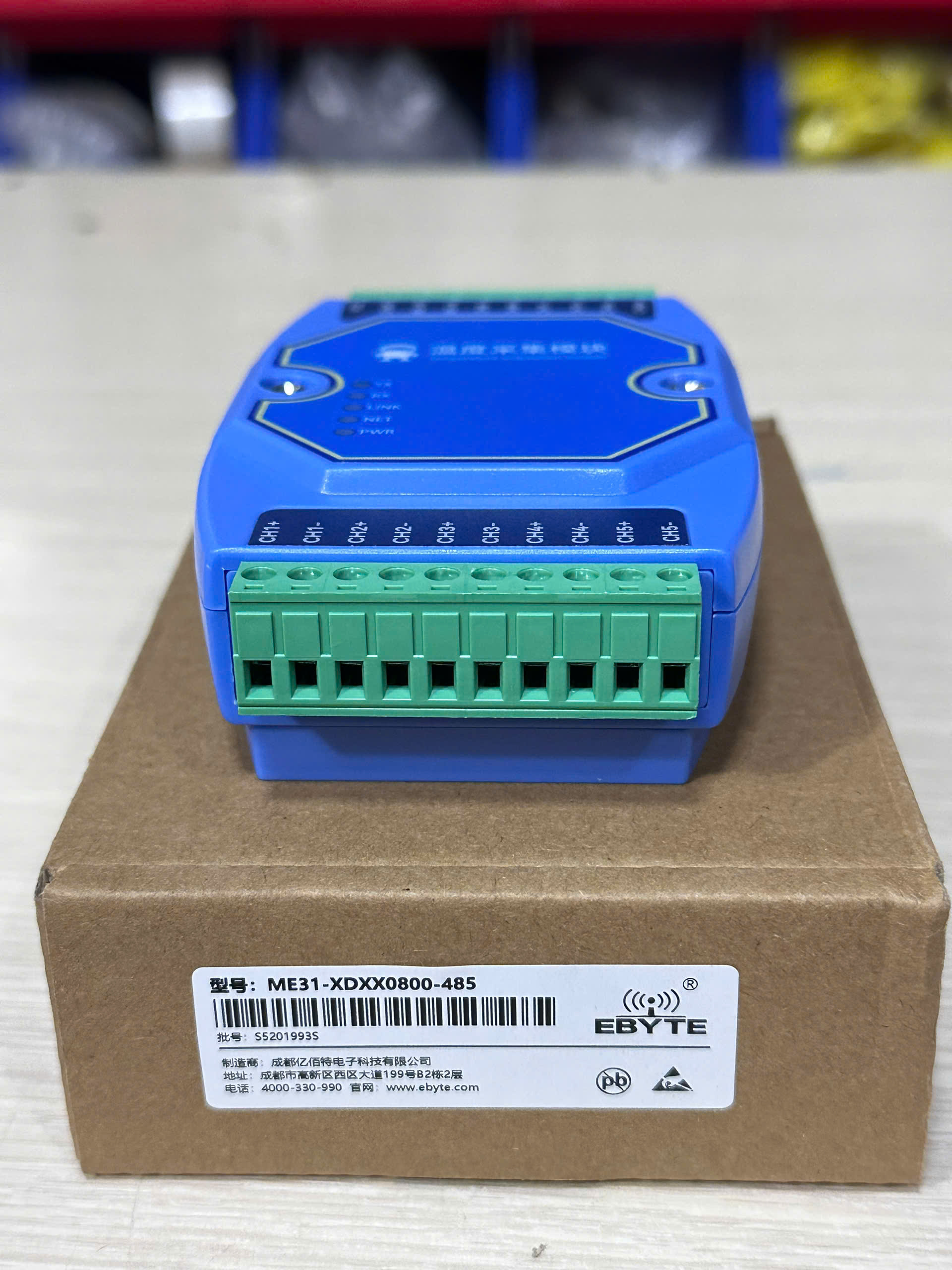 Bộ chuyển đổi nhiệt độ ME31-XDXX0800-485 8 KÊNH PT100 | TÙY CHỌN với 4/6/8 kênh, bộ truyền nhiệt loại đầu vào K, PT100 RTD, RS485 Modbus. - 8 KÊNH PT100