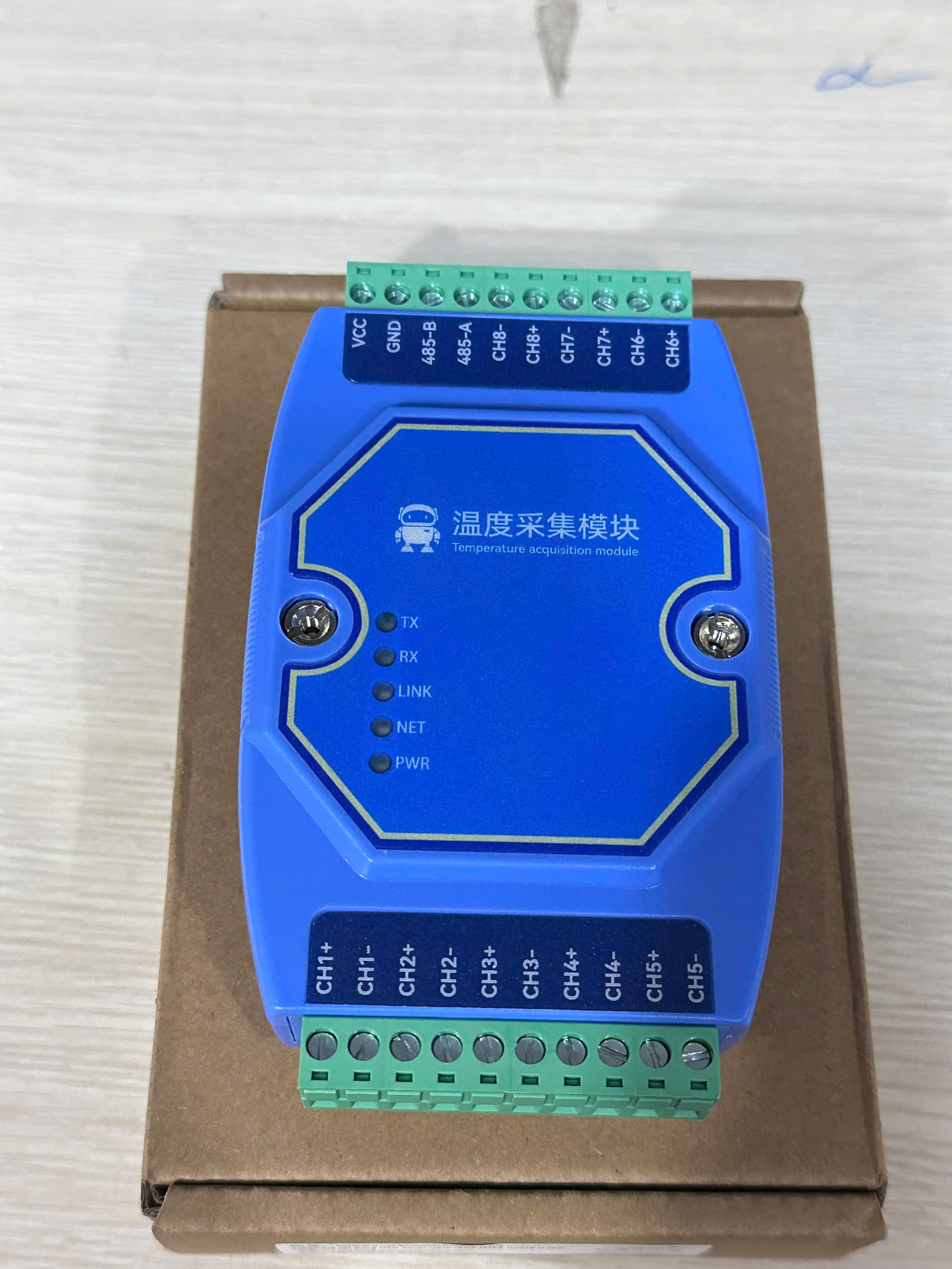 Bộ chuyển đổi nhiệt độ ME31-XDXX0800-485 8 KÊNH PT100 | TÙY CHỌN với 4/6/8 kênh, bộ truyền nhiệt loại đầu vào K, PT100 RTD, RS485 Modbus. - 8 KÊNH PT100