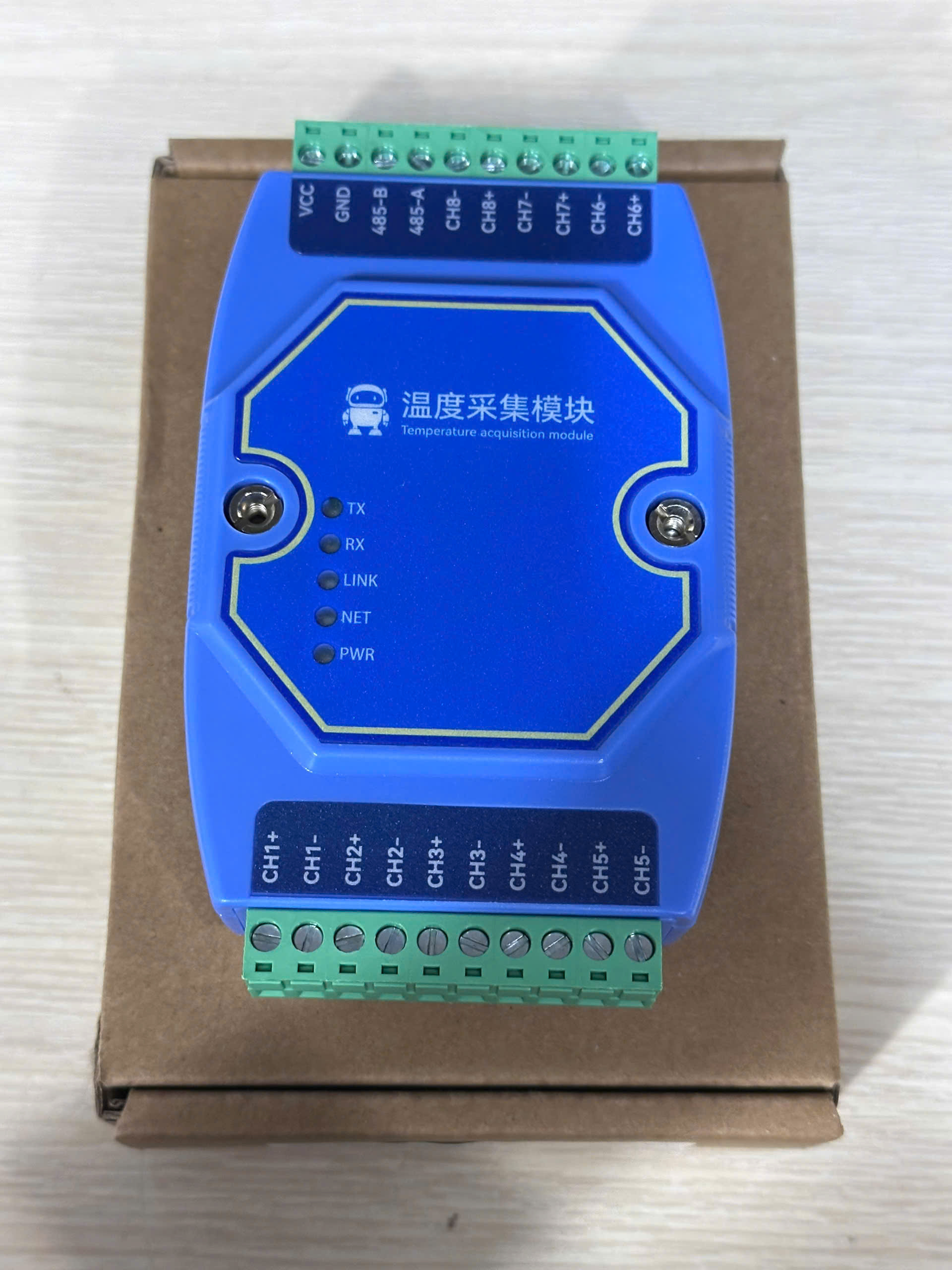 Bộ chuyển đổi nhiệt độ ME31-XEXX0800-485 LOẠI K 8 KÊNH | TÙY CHỌN với 4/6/8 kênh, bộ truyền nhiệt loại đầu vào K, PT100 RTD, RS485 Modbus. - 8 KÊNH LOẠI K