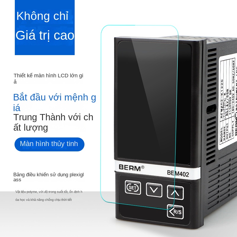 Bộ điều khiển nhiệt độ thông minh hiển thị số Beiermei BEM102 / 402 / 702 – Đa ngõ vào, điều khiển PID chính xác - BEM902 K320 – Bộ điều khiển nhiệt độ PID, ngõ ra 4–20mA