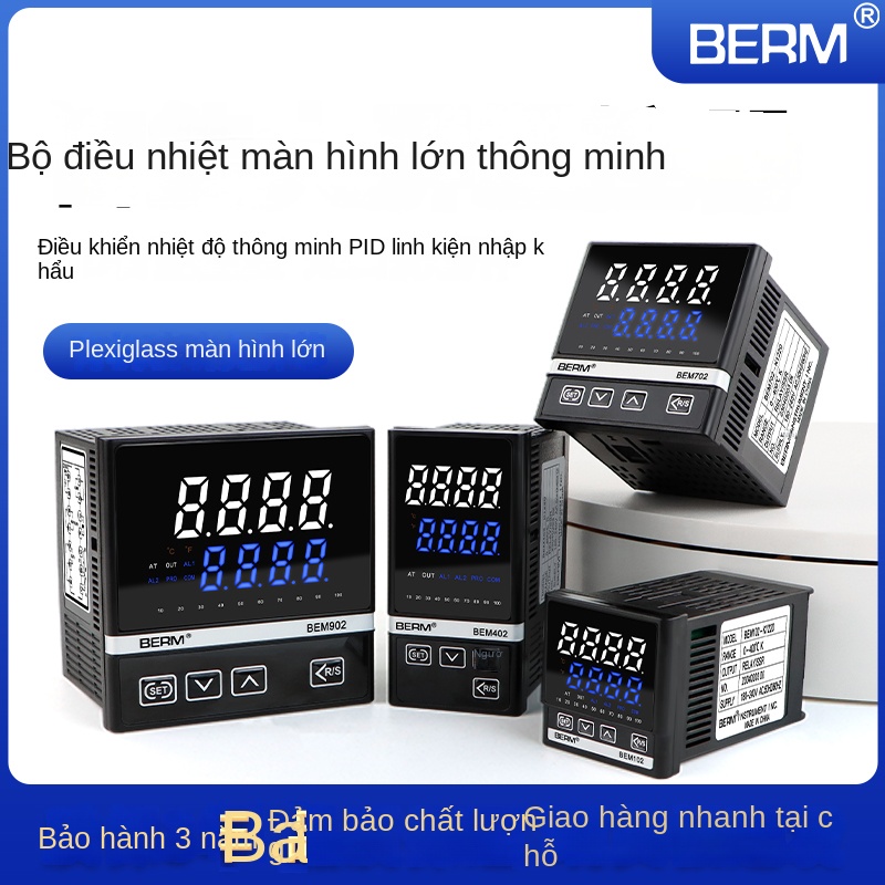 Bộ điều khiển nhiệt độ thông minh hiển thị số Beiermei BEM102 / 402 / 702 – Đa ngõ vào, điều khiển PID chính xác - BEM902 K320 – Bộ điều khiển nhiệt độ PID, ngõ ra 4–20mA