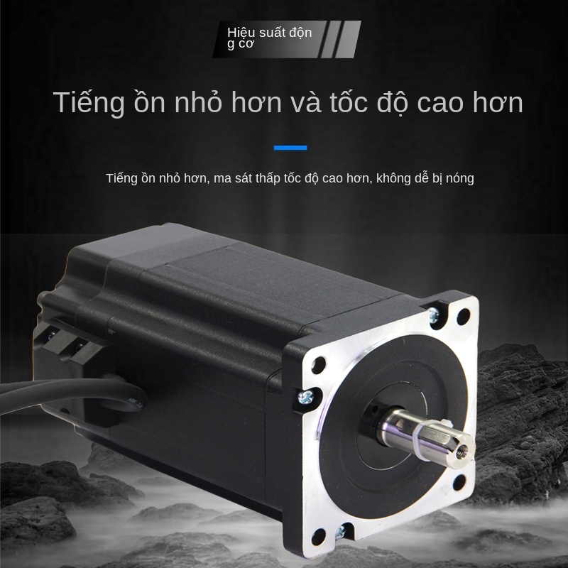 Bộ động cơ bước 86 vòng kín – Có encoder, moment 4.5–12 N·m, kèm driver - HBS86H + 8.5N, động cơ vòng kín.