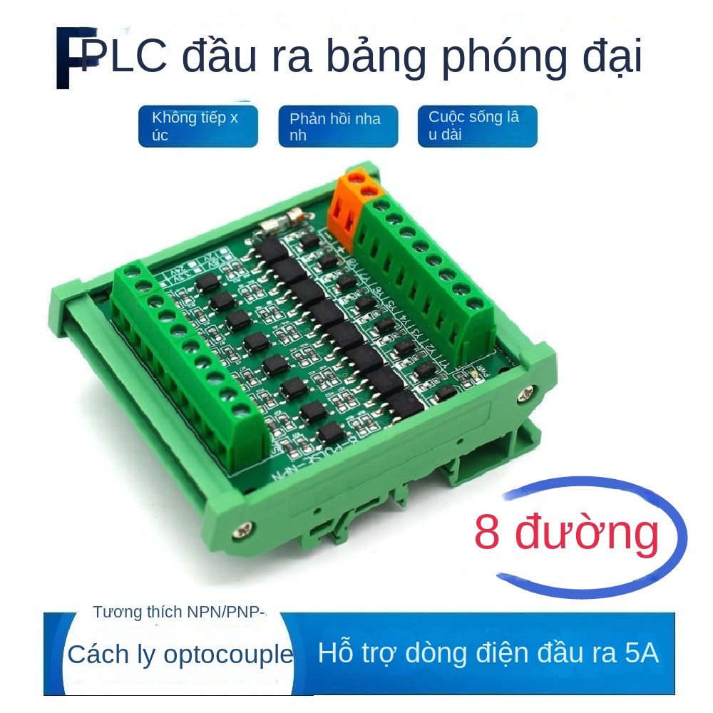 Bo khuếch đại DC 8 kênh cho PLC/MCU – Xuất PNP/NPN, cách ly quang, dùng IC dán - NPN (ngõ ra mức thấp) - 3.3-5V (2)