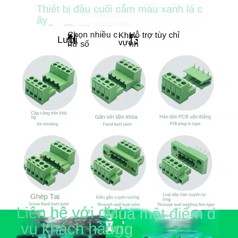 Bộ terminal cắm rút 15EDGKP 3.81 mm – Nam/Nữ, không cần hàn, kèm 2EDGRK3.5 - Bộ nối 6P, trọn bộ - Khoảng cách lỗ 3.81mm