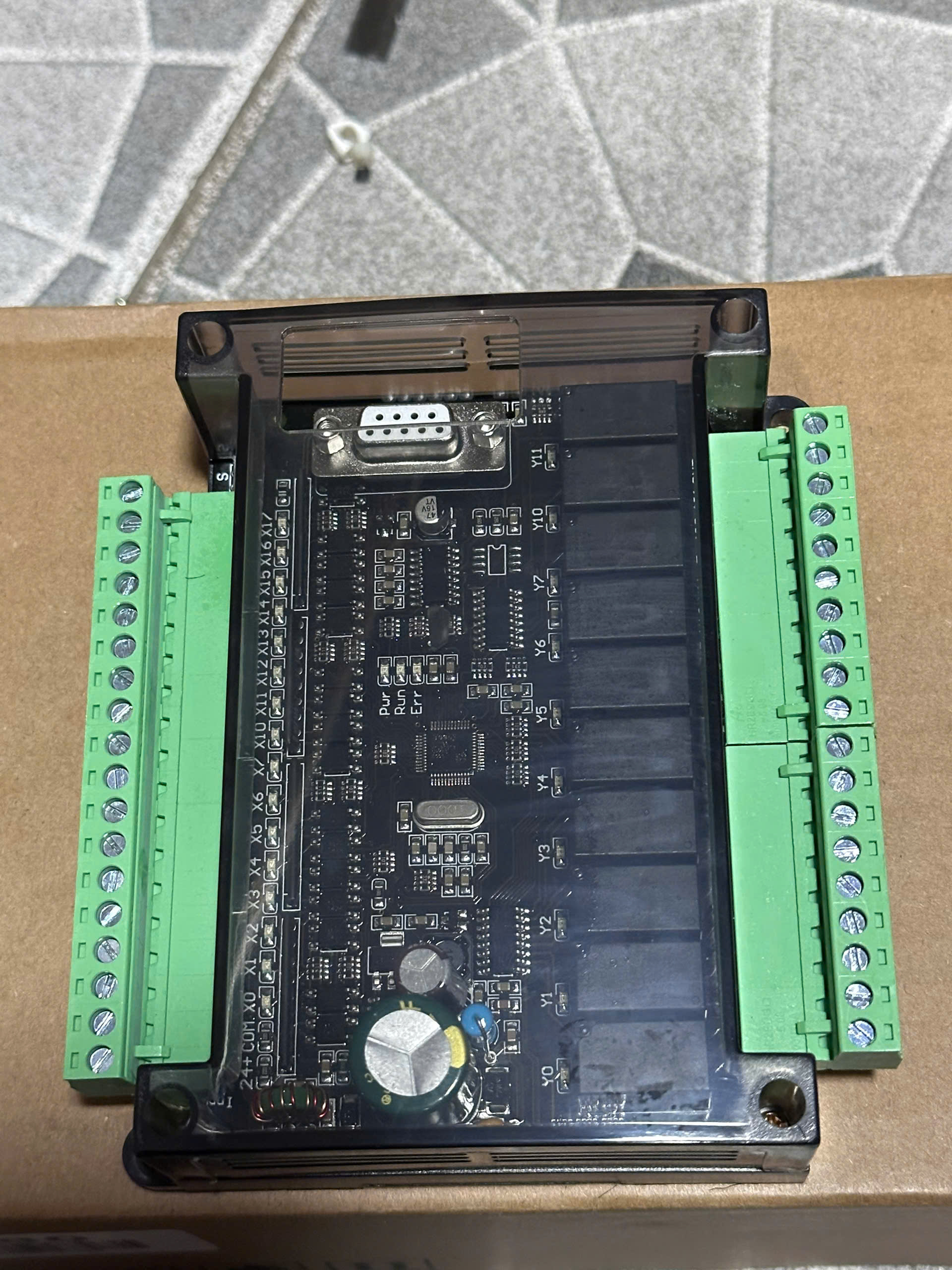 Board mạch PLC AT FX3U 26MR 16 IN 10 OUT RELAY Tùy Chọn : 20 26 32 MR MT 24VDC, RS232 GX Works2 CÁP USB 232 - FX3U-26MR