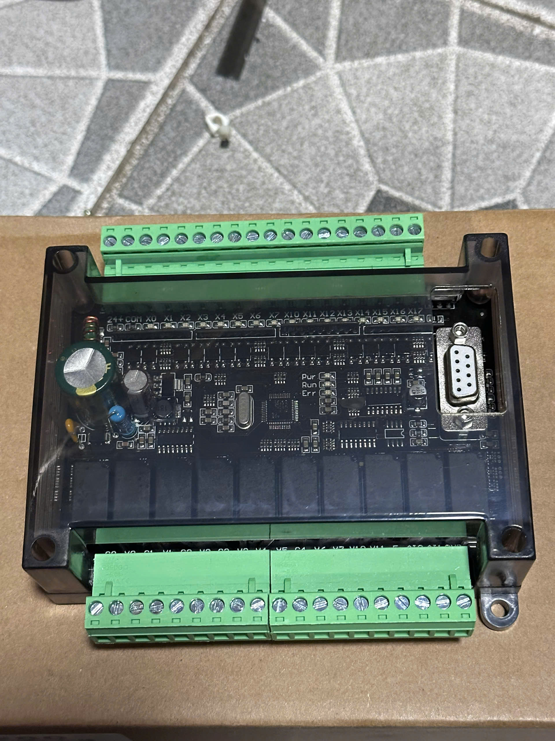Board mạch PLC AT FX3U 26MR 16 IN 10 OUT RELAY Tùy Chọn : 20 26 32 MR MT 24VDC, RS232 GX Works2 CÁP USB 232 - FX3U-26MR