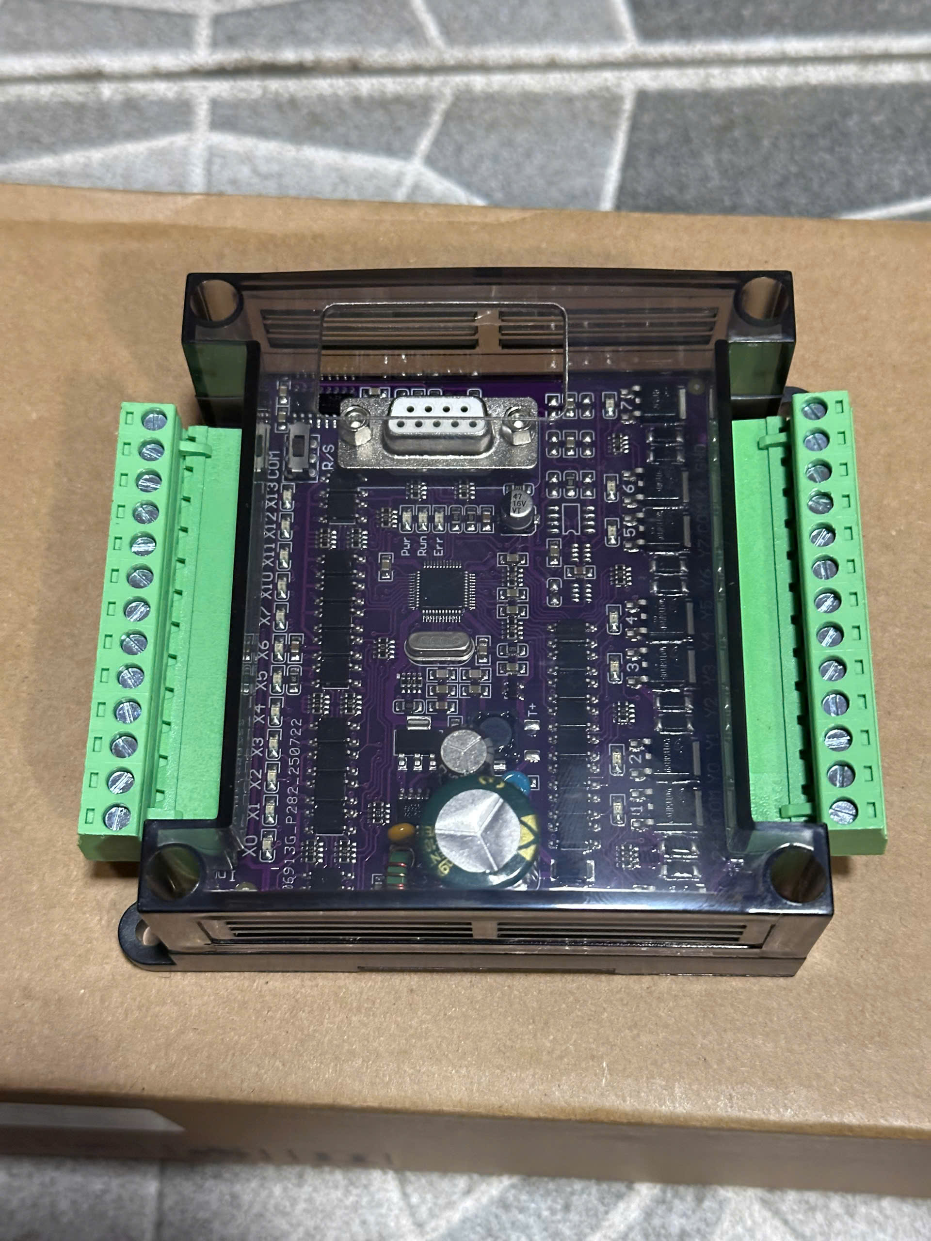 Board mạch PLC AT FX3U 20MT 12IN 8OUT TRANSISTOR | TÙY CHỌN 20 26 32 MR MT 24VDC, RS232 GX Works2 CÁP USB 232 - FX3U-20MT