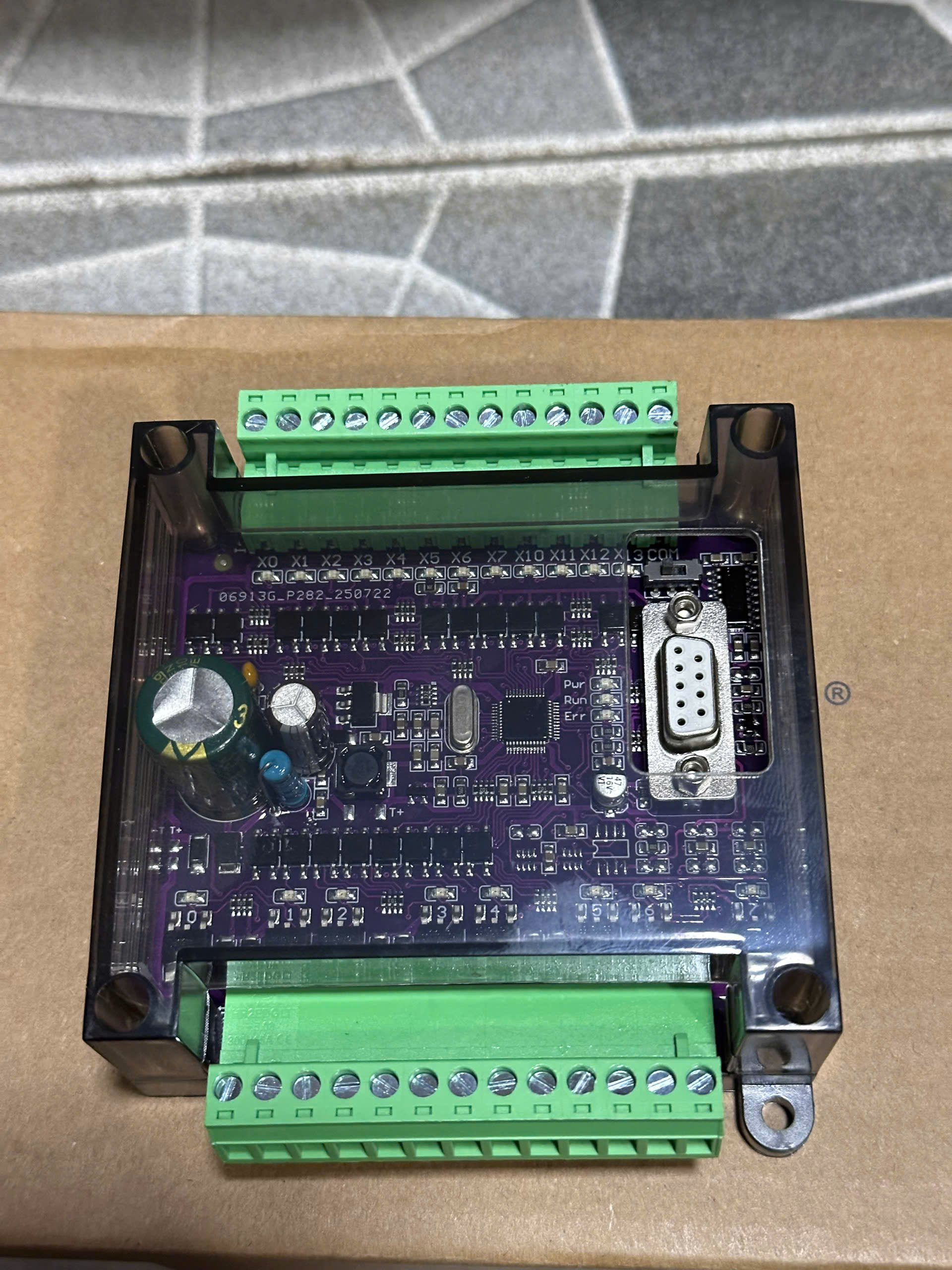 Board mạch PLC AT FX3U 20MT 12IN 8OUT TRANSISTOR | TÙY CHỌN 20 26 32 MR MT 24VDC, RS232 GX Works2 CÁP USB 232 - FX3U-20MT