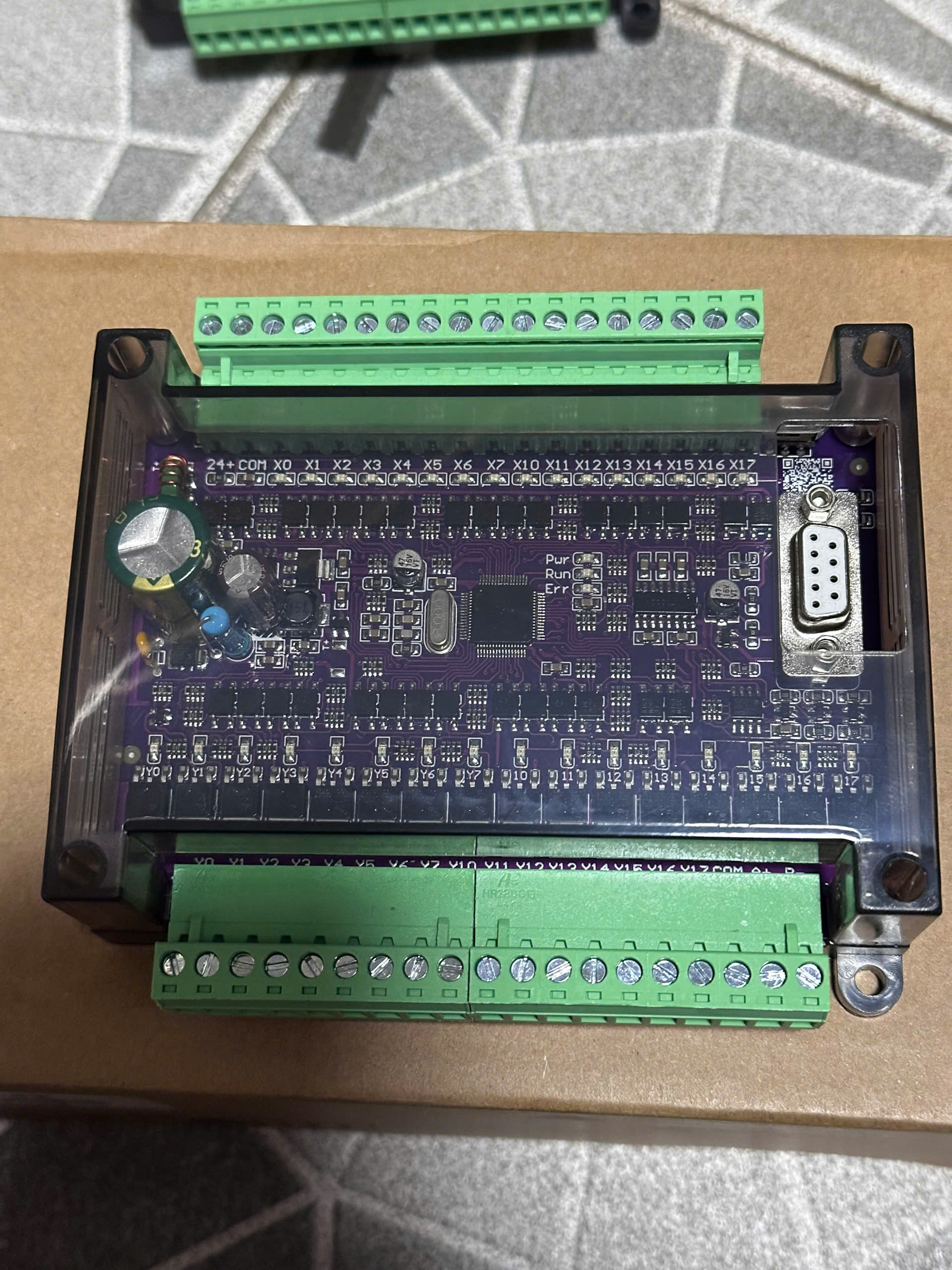 Board mạch PLC AT FX3U 32MT 16IN 16OUT TRANSISTOR | TÙY CHỌN : 20 26 32 MR MT 24VDC, RS232 GX Works2 CÁP USB 232 - FX3U-32MT