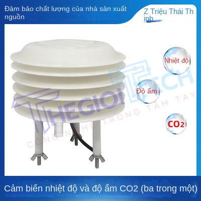 Cảm Biến 3 Trong 1 ZTSIOT (Hộp Lá Sách): CO₂, Nhiệt Độ & Độ Ẩm – Giám Sát Môi Trường Chính Xác, Hỗ Trợ RS485 Modbus-RTU