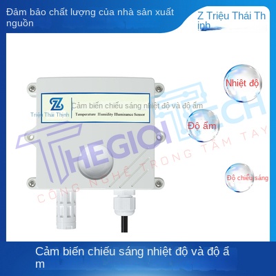 Cảm Biến 3 Trong 1 ZTSIOT (Vỏ Chữ V): Ánh Sáng, Nhiệt Độ & Độ Ẩm – Giám Sát Môi Trường Toàn Diện, Hỗ Trợ RS485 Modbus-RTU