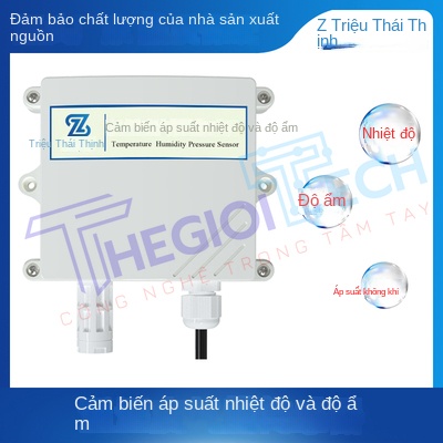 Cảm Biến 3 Trong 1 ZTSIOT (Vỏ Chữ Vương): Áp Suất Khí Quyển, Nhiệt Độ & Độ Ẩm – Giám Sát Môi Trường Chính Xác, Hỗ Trợ RS485/Modbus