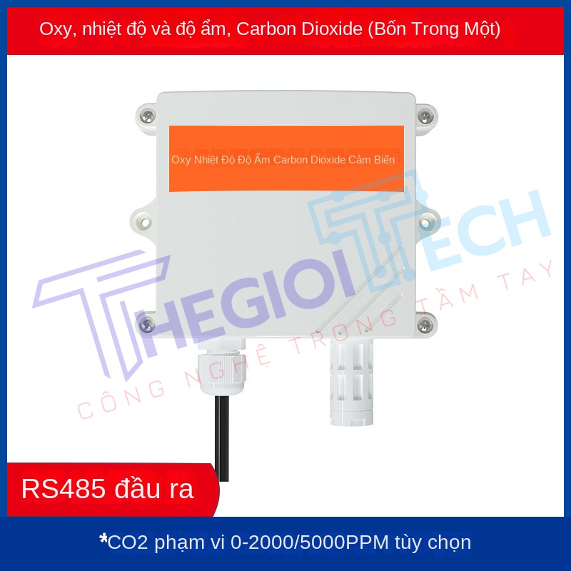 Cảm Biến 4 Trong 1 ZTSIOT – Đo O₂, CO₂, Nhiệt Độ & Độ Ẩm – Thiết Bị Quan Trắc Môi Trường, Giám Sát Tự Động