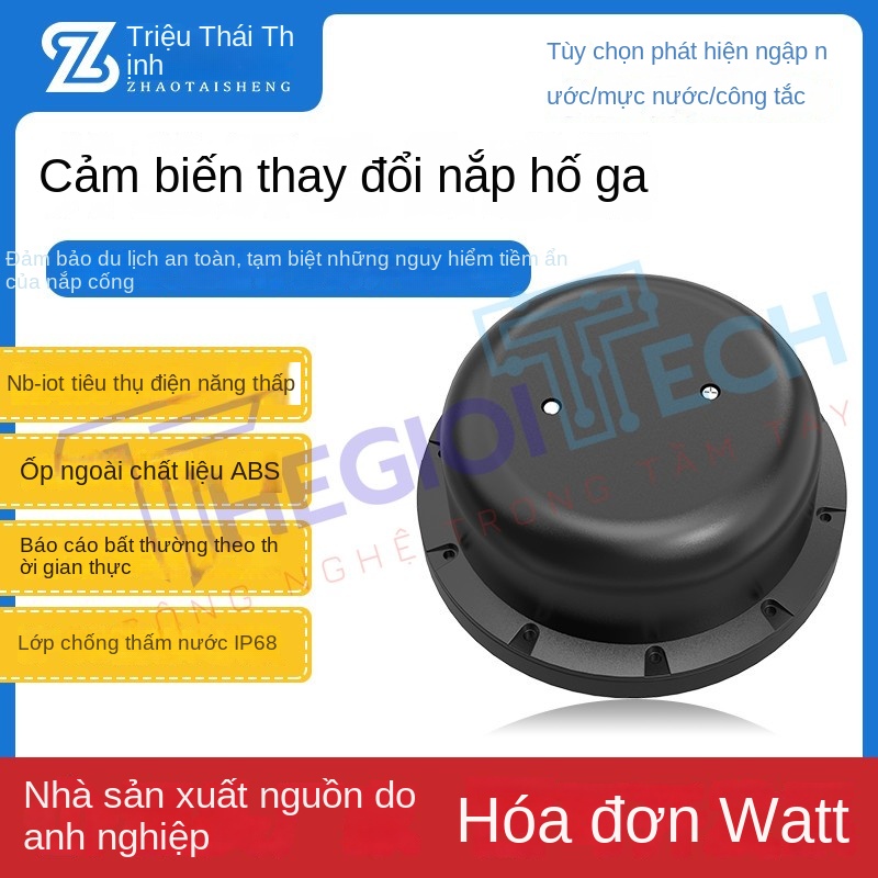 Cảm Biến Dịch Chuyển Nắp Hố Ga Không Dây ZTSIOT – Giám Sát Nghiêng & Mực Nước Từ Xa, Cảnh Báo An Toàn Hạ Tầng | cảm biến hố ga
