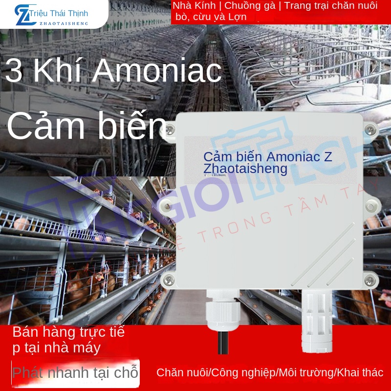Cảm Biến Khí Amoniac (NH₃) ZTSIOT – Vỏ Dạng Chữ V, Nguồn 10–30V DC, Tín Hiệu RS485 Modbus-RTU, Độ Chính Xác Cao, Giám Sát Môi Trường