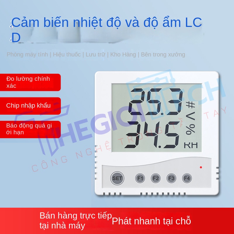 Cảm Biến Nhiệt Độ & Độ Ẩm Vỏ LCD 86 ZTSIOT – Hiển Thị Trực Quan, Giao Thức RS485 Ổn Định | cảm biến nhiệt độ độ ẩm
