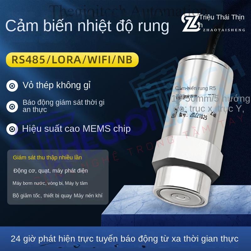 Cảm Biến Nhiệt Độ & Rung Động ZTSIOT – Giám Sát Máy Móc Chính Xác, Chuẩn Bảo Vệ IP67 | cảm biến rung động công nghiệp