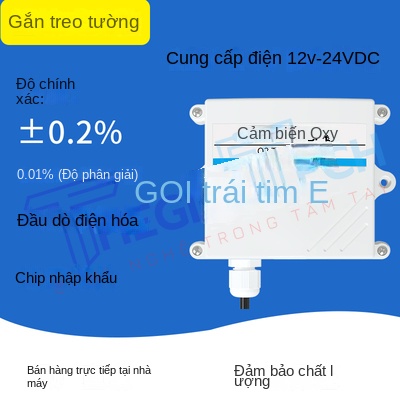 Cảm Biến O₂ ZTSIOT – Vỏ Dạng Chữ V, Đầu Dò Nồng Độ Oxy, Tín Hiệu RS485 Modbus-RTU, Thiết Bị Đo & Giám Sát O₂ Chính Xác Cao