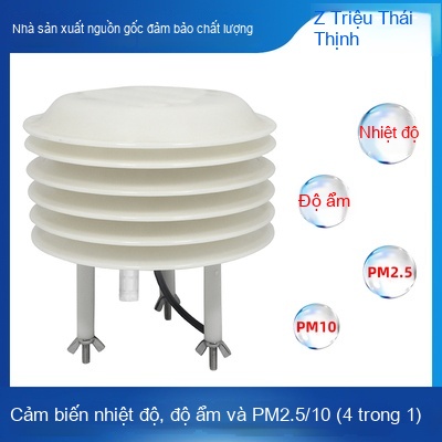 Cảm biến 4 trong 1: Nhiệt độ, độ ẩm, PM2.5, PM10 – Giám sát môi trường toàn diện