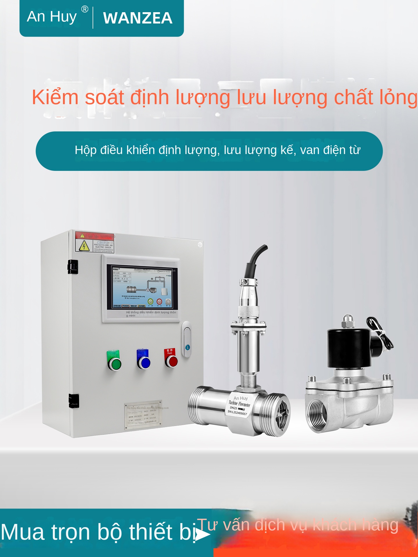 Cảm biến lưu lượng tuabin LWGY – Tín hiệu xung NPN/PNP, dùng cho chất lỏng, methanol, nước tinh khiết, vỏ inox lắp ống - DN40 – Kết nối ren ngoài, không hiển thị, ngõ ra xung