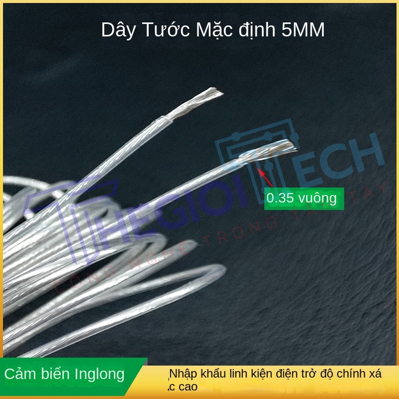 Cảm biến nhiệt độ PT100/PT1000 nhập khẩu, đầu dò điện trở bạch kim, 2 dây, chịu nhiệt, vỏ Teflon, kích thước 3×20mm & 3×30mm - PT1000 A φ3×30 0.5m