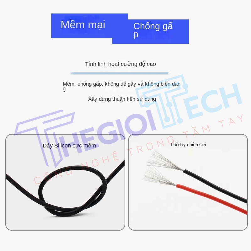 Cảm biến nhiệt độ PT100PT1000 2 dây (2 lõi), dây silicone chịu nhiệt, đầu dò bạch kim đường kính 5mm - PT1000 A φ5×30 2m