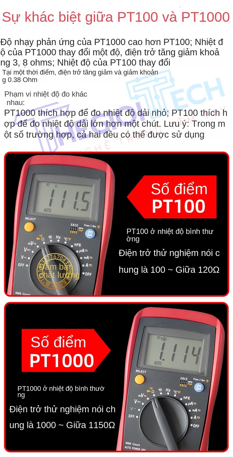 Cảm biến nhiệt độ PT100PT1000 2 dây, điện trở bạch kim, đầu dò nhiệt điện trở công nghiệp - PT100 B 4m