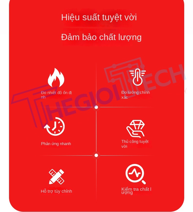 Cảm biến nhiệt độ PT100PT1000 4 dây (4 lõi), ren M6, đầu dò điện trở bạch kim công nghiệp - PT100 A 2m M6
