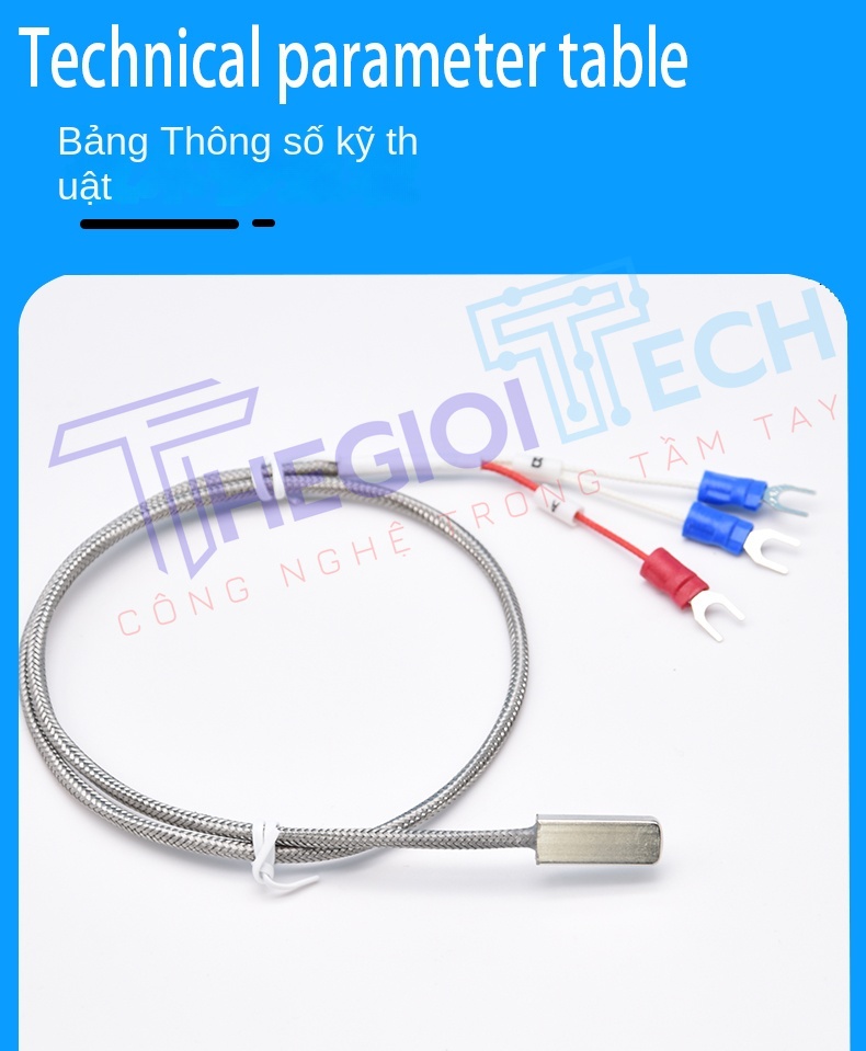 Cảm biến nhiệt độ PT100PT1000 dạng dán bề mặt, đầu dò điện trở bạch kim, kích thước nhỏ gọn - Điện trở-A 0.1