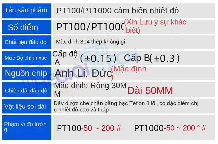 Cảm biến nhiệt độ PT100PT1000 dạng dán cong, đầu dò bạch kim đo nhiệt bề mặt ống và tấm - Điện trở A 0.15