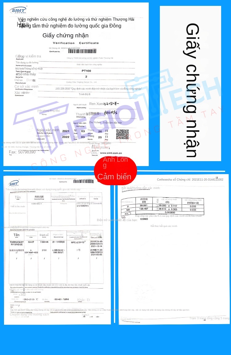 Cảm biến nhiệt độ WZP-PT100PT1000 3 dây, điện trở bạch kim, dây silicone chống nước - B 1m 0.3