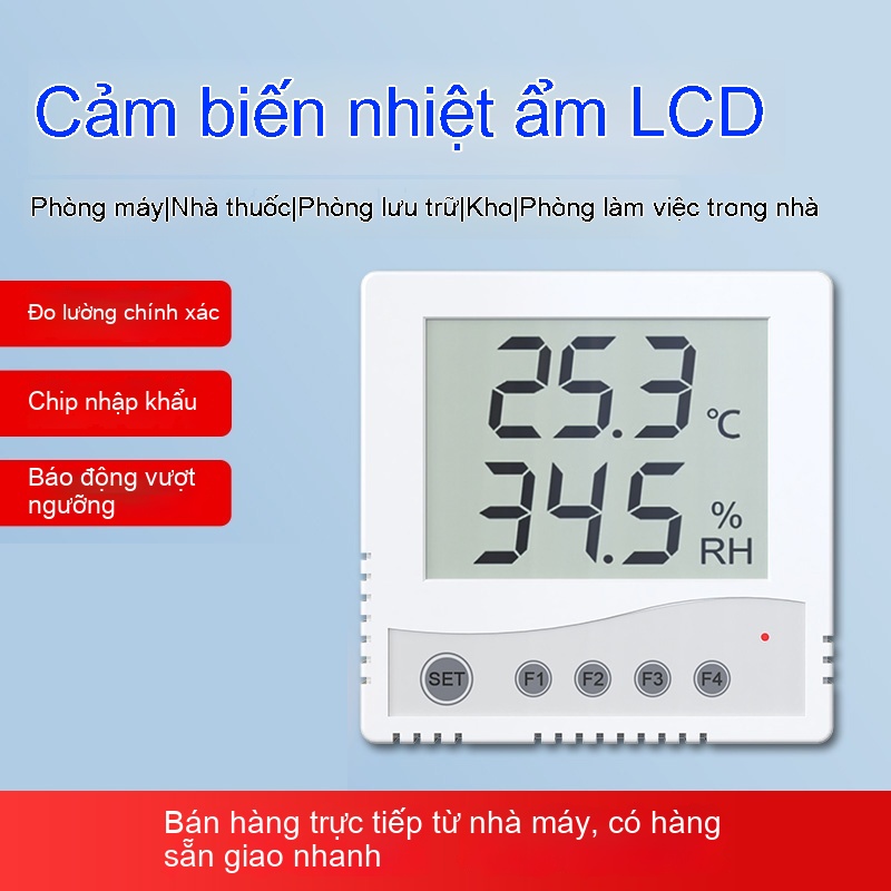 Cảm biến nhiệt độ & độ ẩm vỏ LCD 86, giao thức 485 – Hiển thị trực quan, tín hiệu ổn định