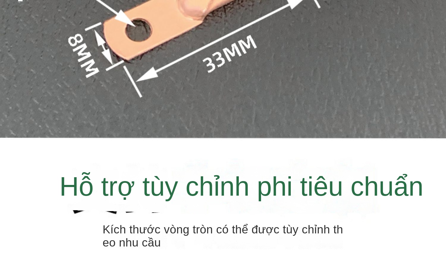 Cảm biến nhiệt độ cặp nhiệt điện loại K – dây nhiều lõi – dạng dán bề mặt (贴片) – đầu dò dạng cos ép nguội, đo nhiệt độ bề mặt lỗ tròn và mặt phẳng - K-Φ4.0 5m CĐ