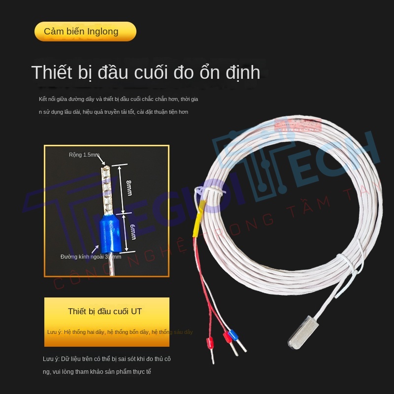 Cảm biến nhiệt độ dán bề mặt PT100PT1000, đầu dò nhiệt điện trở bạch kim dạng dán (贴片) - PT1000 dán 1.5m