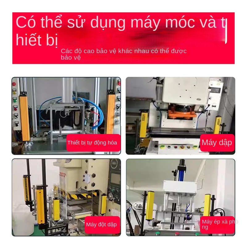 Cảm biến quang an toàn SDL04–SDL12 – Màn quang bảo vệ máy dập & máy ép thủy lực, loại NB/NC, tia hồng ngoại đối xạ - SDL18-40NB (18 tia, khoảng cách 40mm) | đối xạ | kích thước 35×50mm | nặng 2kg