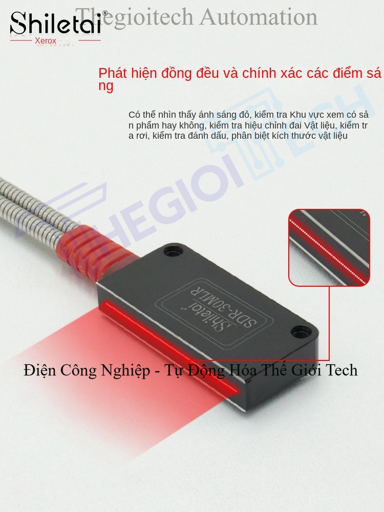 Cảm biến quang sợi quang ma trận hình chữ nhật độ chính xác cao, phát hiện vùng, hồng ngoại phản xạ khuếch tán, đếm quang điện, cảm ứng quang trắc - Cảm biến SDF-160MLH phản xạ