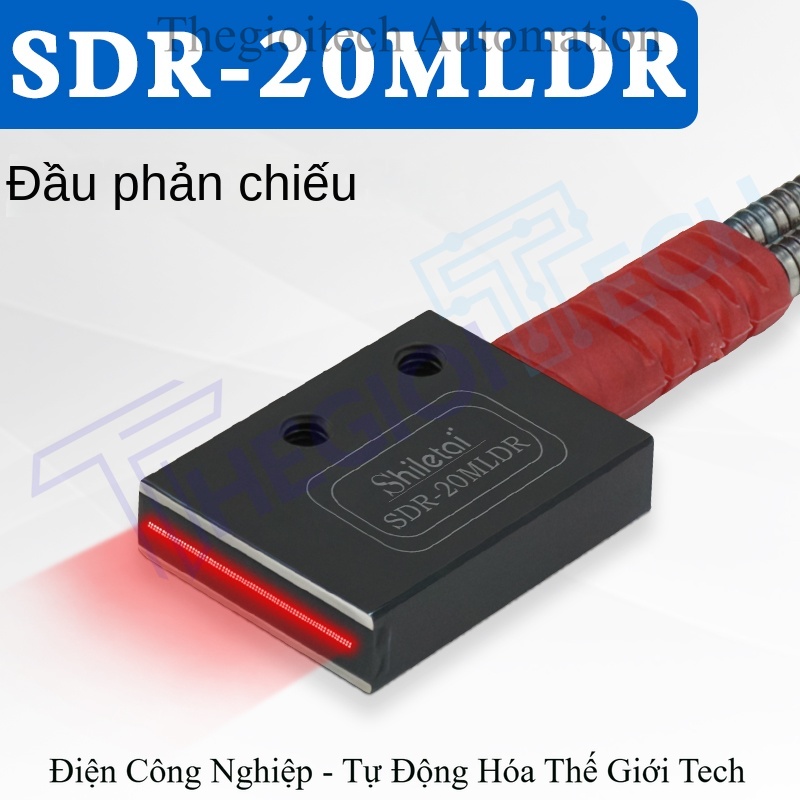 Cảm biến quang sợi quang ma trận hình chữ nhật độ chính xác cao, phát hiện vùng, hồng ngoại phản xạ khuếch tán, đếm quang điện, cảm ứng quang trắc - Cảm biến SDR-30MLR phản xạ