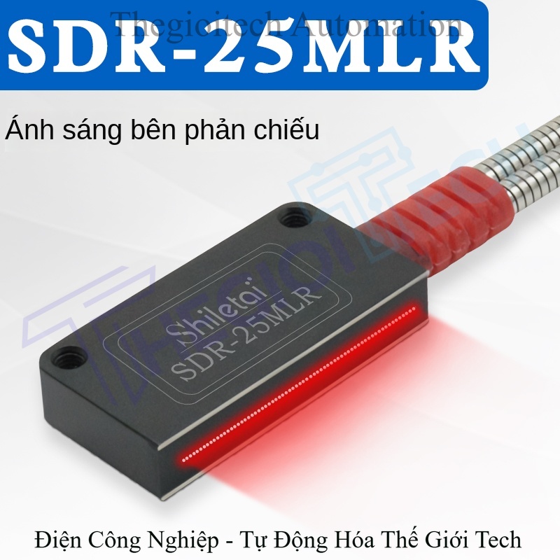 Cảm biến quang sợi quang ma trận hình chữ nhật độ chính xác cao, phát hiện vùng, hồng ngoại phản xạ khuếch tán, đếm quang điện, cảm ứng quang trắc - Cảm biến SDR-30MLR phản xạ