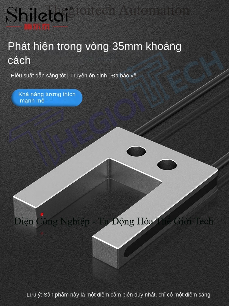 Cảm biến sợi quang dạng rãnh (U-shape), đầu dò và bộ khuếch đại, dùng cho máy dập nhãn, mã 2012/2030/3030/4020 - Cảm biến sợi quang SU-2070 kiểu rãnh