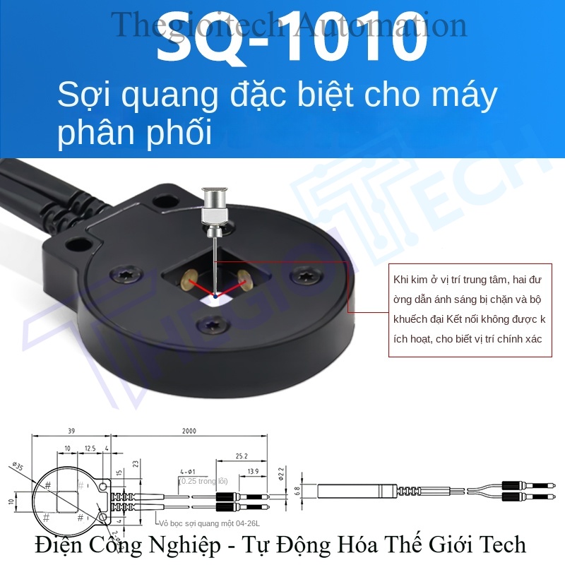 Cảm biến sợi quang định vị Xuer Tai chuyên dùng cho máy bơm keo, định vị kim và cửa sổ, độ chính xác 0.01mm, định vị 3 trục - Cảm biến sợi quang SQ-3030 độc lập