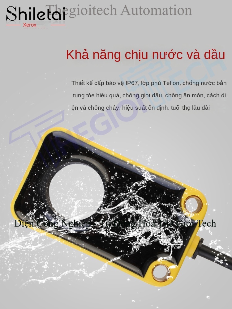 Cảm biến tiệm cận Xuer Tai vòng tròn, tốc độ cao, phát hiện kim loại, lò xo và vật rơi - Cảm biến SEB-C06 lỗ 6mm, NPN thường mở