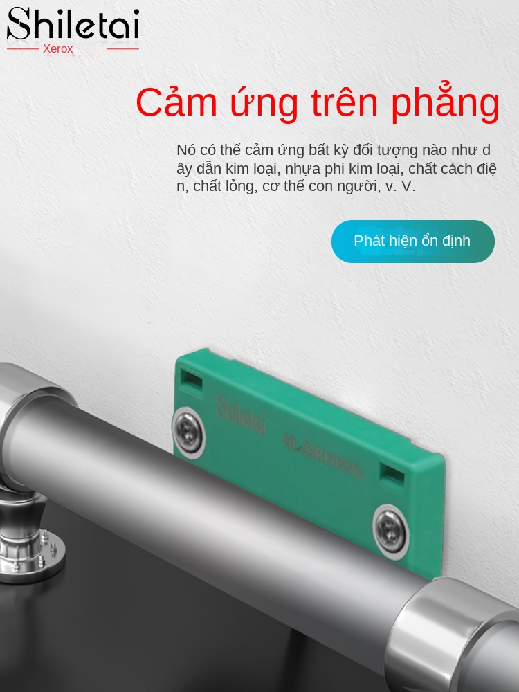 Cảm biến tiệm cận điện dung vuông Shiluotai – Phát hiện mức chất lỏng, vật liệu, nhận biết phi kim loại - SL-DRF05N PNP