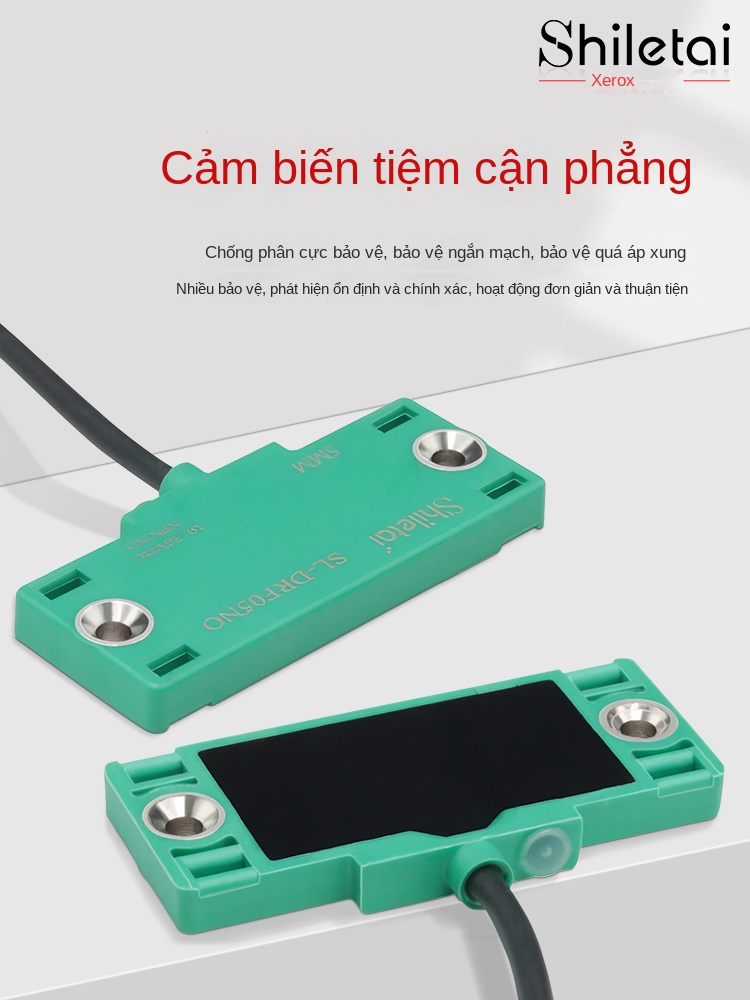 Cảm biến tiệm cận điện dung vuông Shiluotai – Phát hiện mức chất lỏng, vật liệu, nhận biết phi kim loại - SL-DRF05N PNP