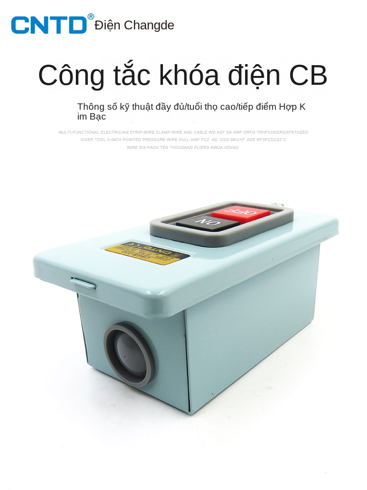 Công tắc nhấn nhả CBSN-315CPB – khởi động nguồn 220V/380V, hộp điều khiển 3 pha - CBSS-315