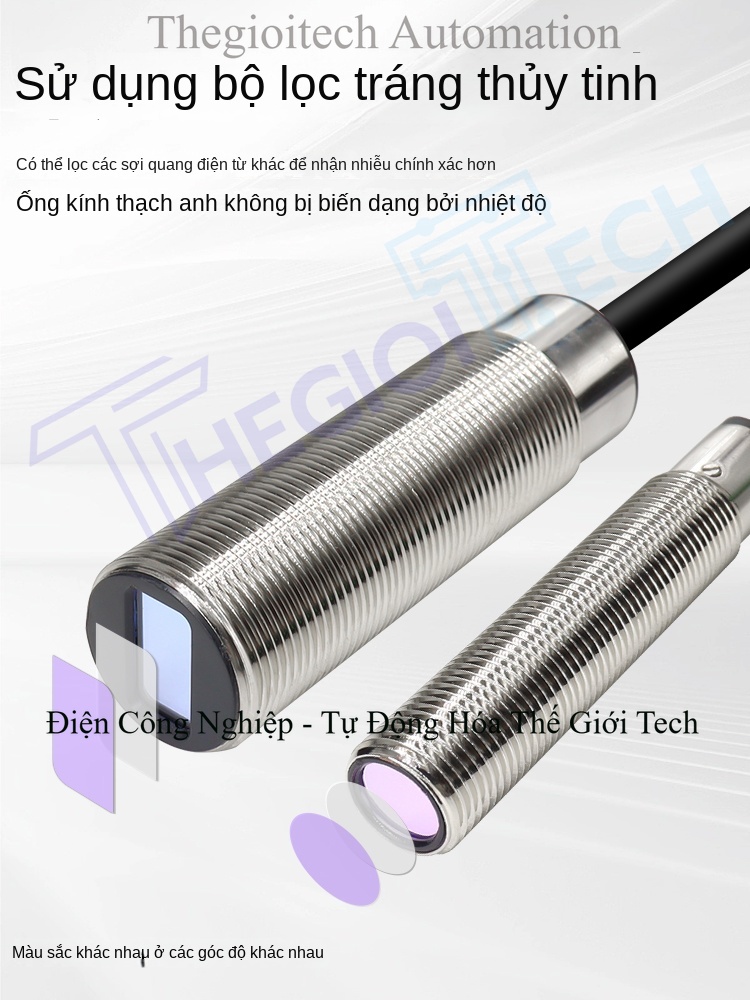 Công tắc quang điện laser Xuer Tai M12/M18, phản xạ khuếch tán, chấm sáng nhỏ, cảm biến định vị chính xác, NPN - Cảm biến SLD-12PO PNP thường mở