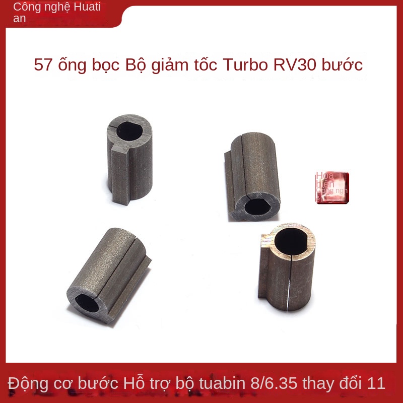 Động cơ bước 57 – RV30/40/50/63, hộp giảm tốc bánh răng, trục đơn/ kép, tương thích motor không chổi than - RV50, trục ra kép (RV50-ZB)