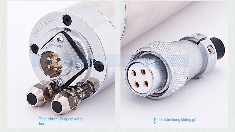 Động cơ trục chính máy khắc CNC CS – Tốc độ cao, công suất 800W / 1.5 / 2.2 / 3.0 / 3.2 / 4.5 / 5.5KW, thương hiệu Changsheng - Đường kính 85mm, 2.2KW, trục chính dùng cho đá, chống nước