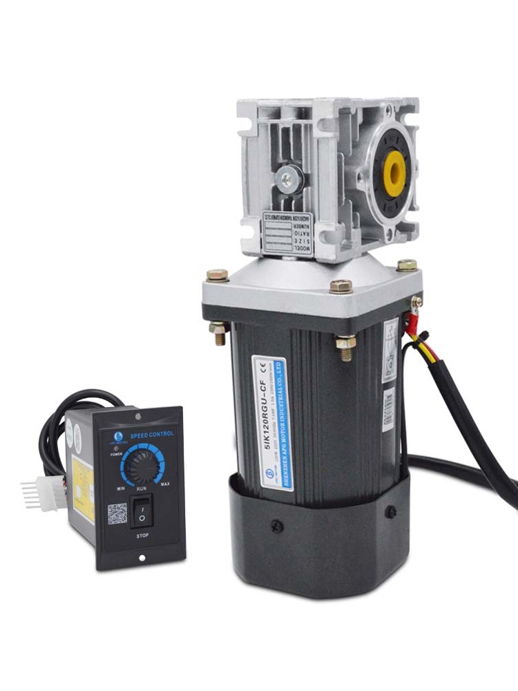 Hộp số NMRV030 bánh vít – bánh răng kết hợp động cơ AC 25W–250W, điều chỉnh tốc độ, motor giảm tốc, biến tốc - RV030 + motor 40W