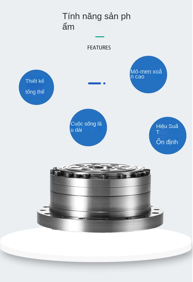 Hộp số sóng CS mô-men xoắn lớn, chính xác cao cho robot và máy tự động - CS-25 cao cấp, tỷ số giảm tốc 50/80/100/120