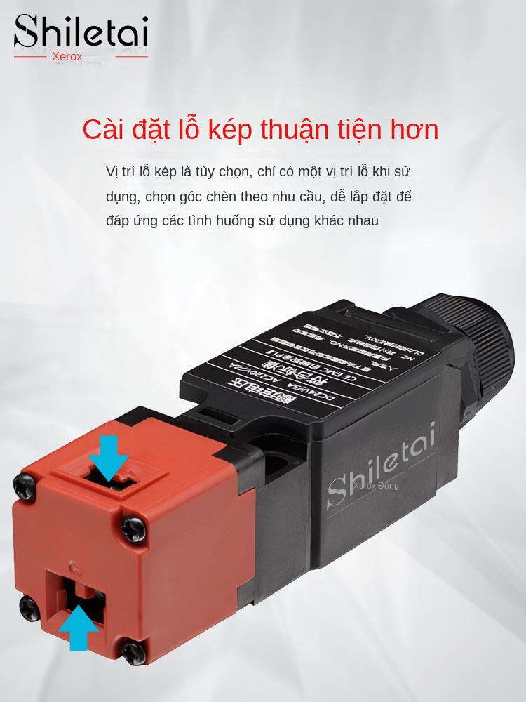 Khóa điện từ Shiluotai chính hãng – Cảm biến công tắc cửa an toàn cơ học, tiếp điểm mạ vàng, mã D4NS / D4NL - ST-D4SL-DK– Khóa điện từ Shiluotai kèm chìa